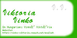 viktoria vinko business card